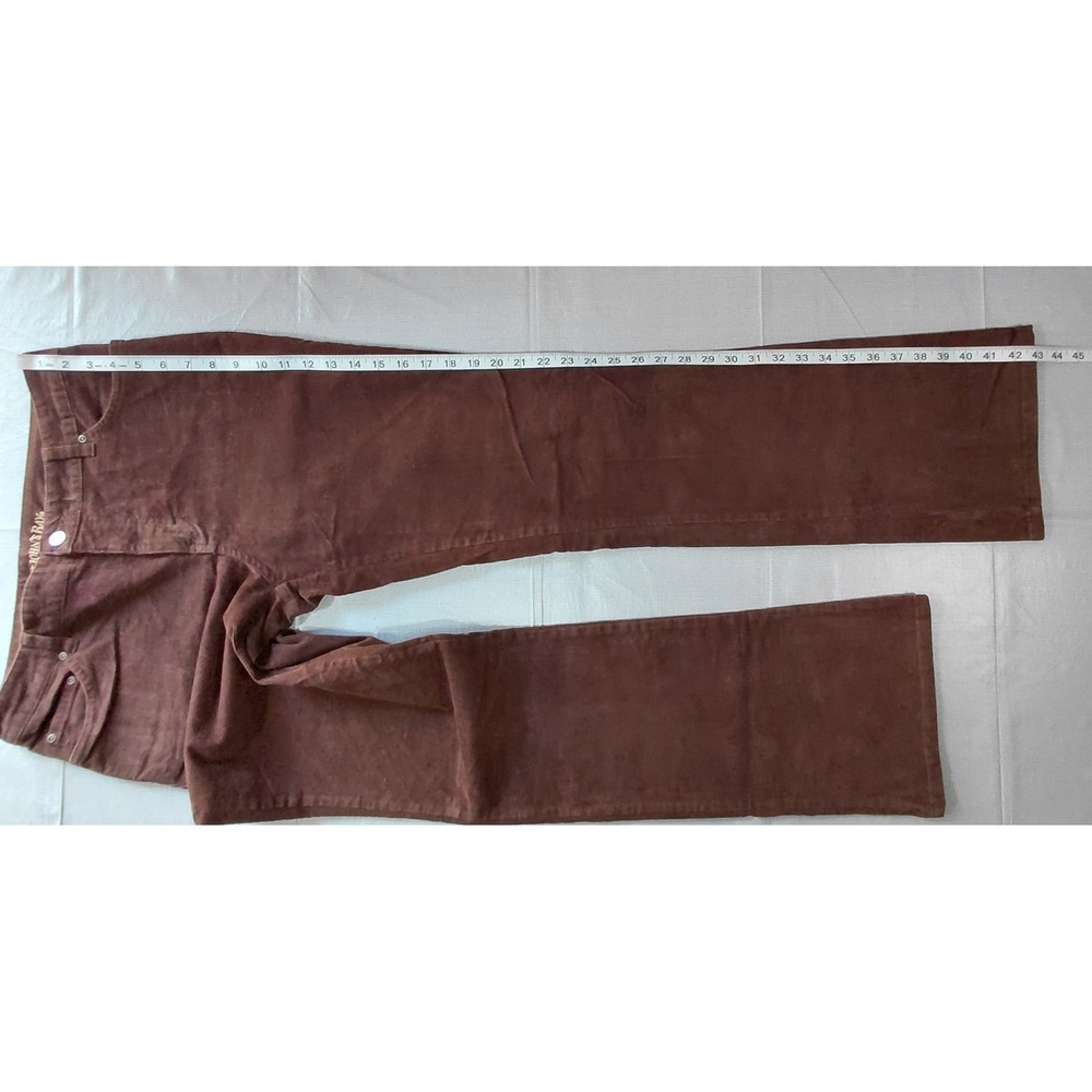 St. John's Bay Secretly Slender Bootcut Corduroy Pants Women's 10 Brown Mid Rise - Picture 11 of 13